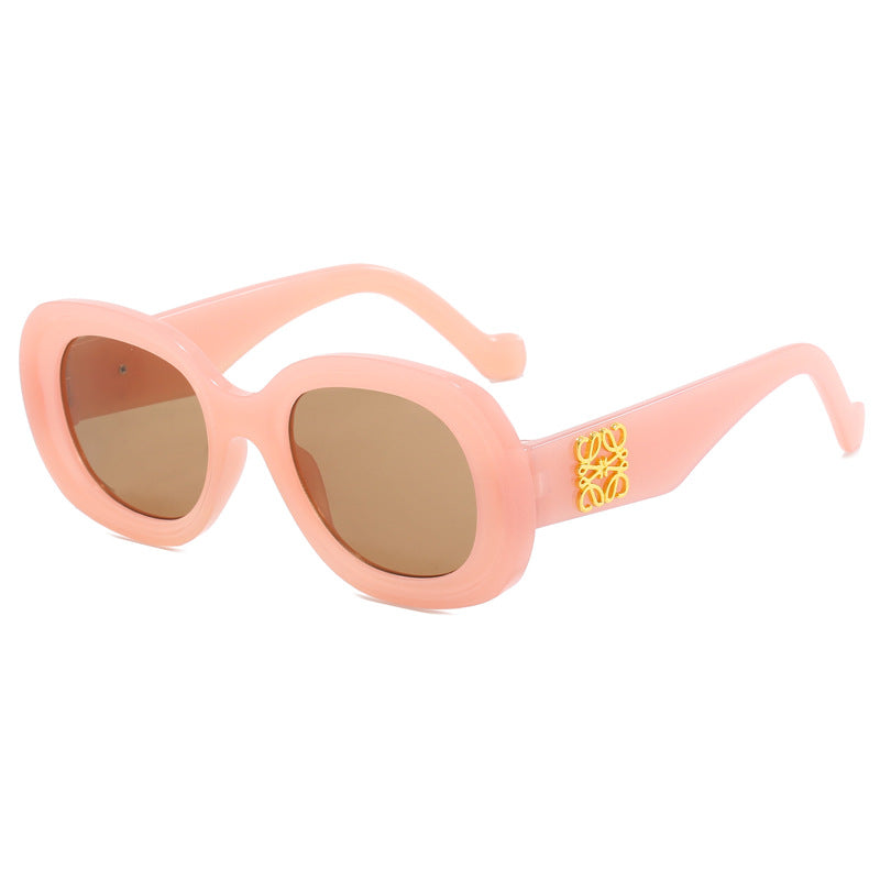 Damen modische Vintage-Sonnenbrille mit besonderen Verzierungen Brehn