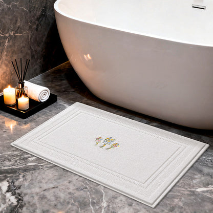 Elegante gestickte Lavendel-Badetuch Brehn