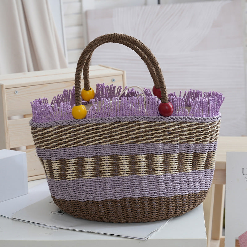 Handgefertigte Strandkorb-Tasche Brehn