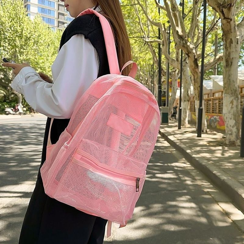 Stylische Mesh-Rucksack Brehn