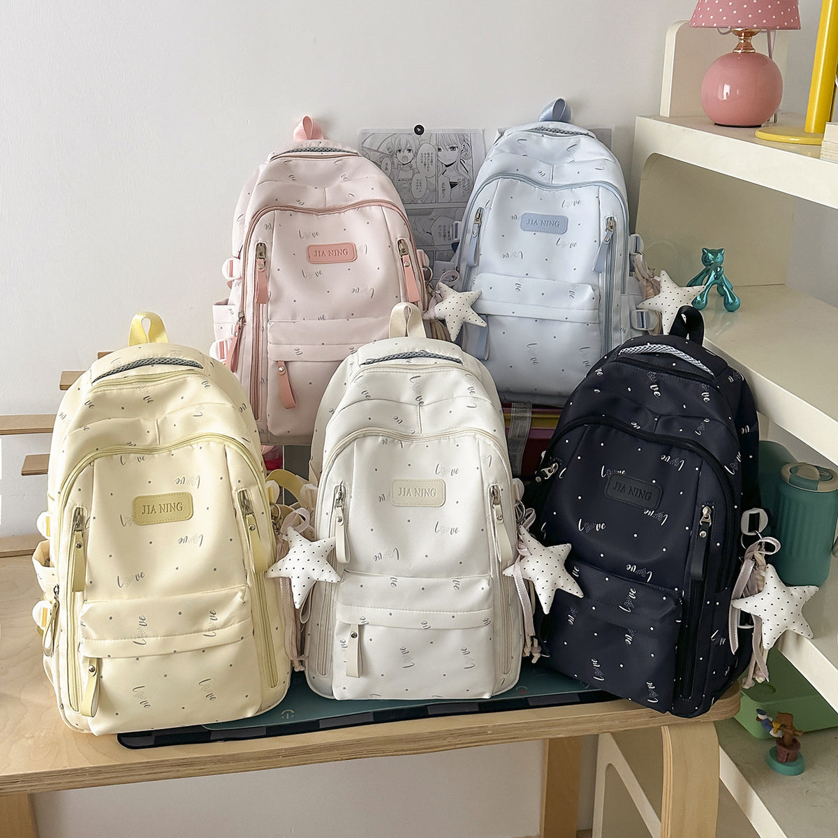 Stylische Love-Beschmückte Rucksack Brehn