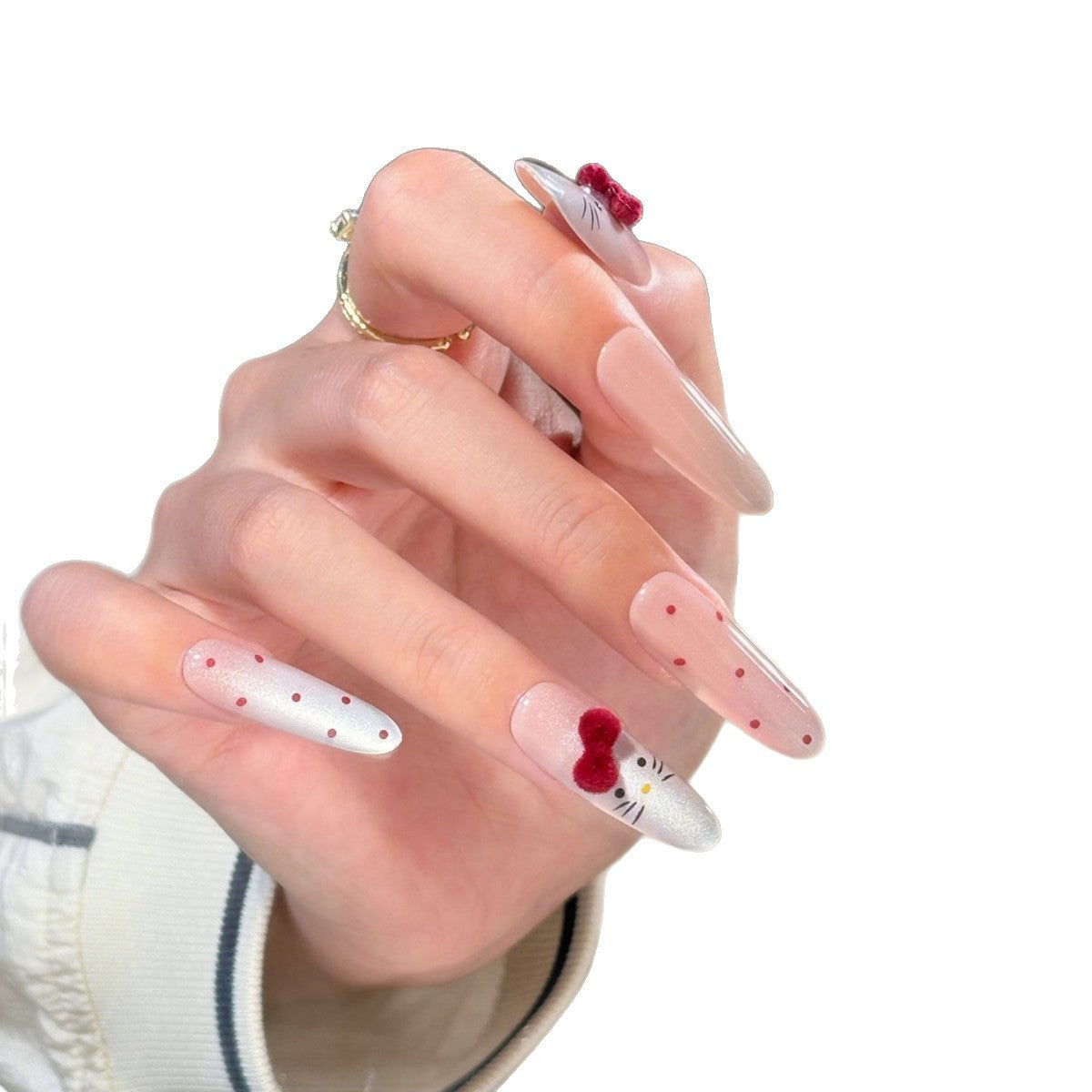 Dekoratives Press-On-Nagelkunst-Set mit Charakterdesign Brehn