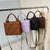 Gestepptes Leder Schulterhandtasche Brehn