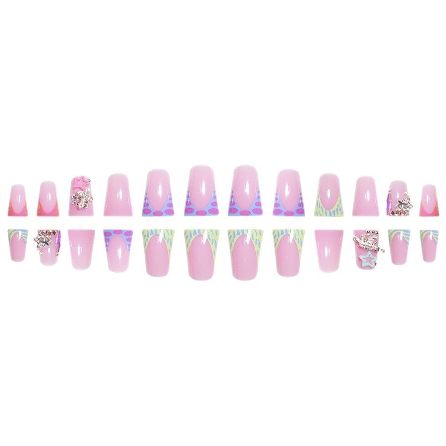 Dekoratives Stiletto Press-On Nail Art Set Brehn
