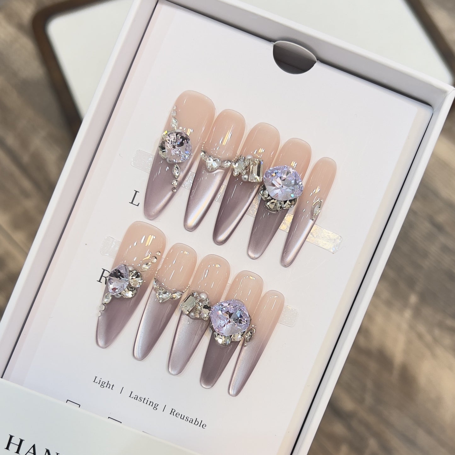 Glamouröse Press-On Nagelkunst Set Brehn