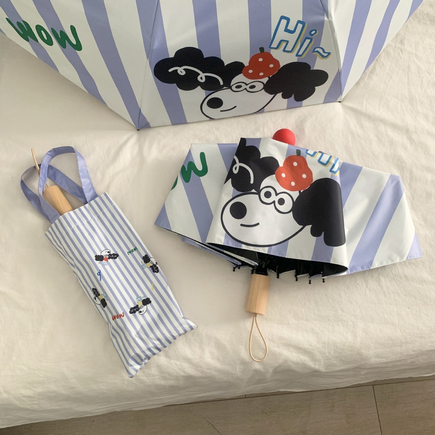 Damen kreativer Faltregenschirm mit verspieltem Tierdesign Brehn