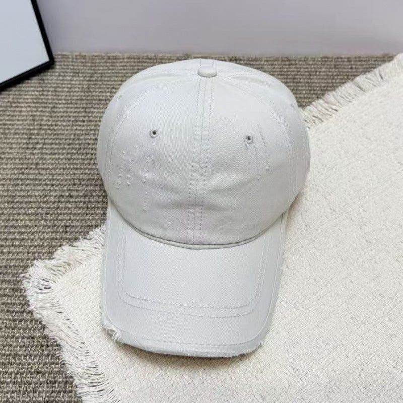 Damen Distressed Casual Twill Baseball Cap Brehn