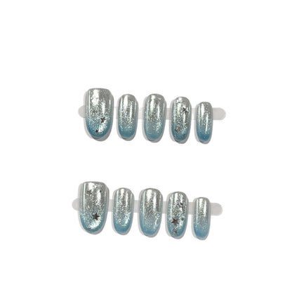 Premium Glitter Press-On Nagelset