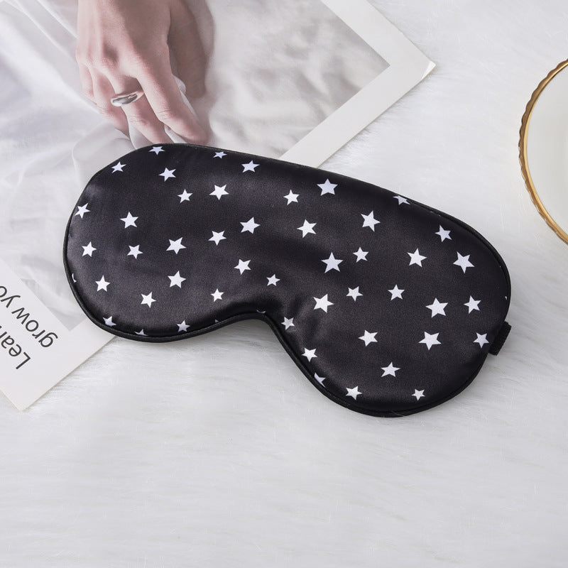 Damen nan seidig-weiche contoured Schlafmaske mit Komfortpolster und Sternenmuster Brehn