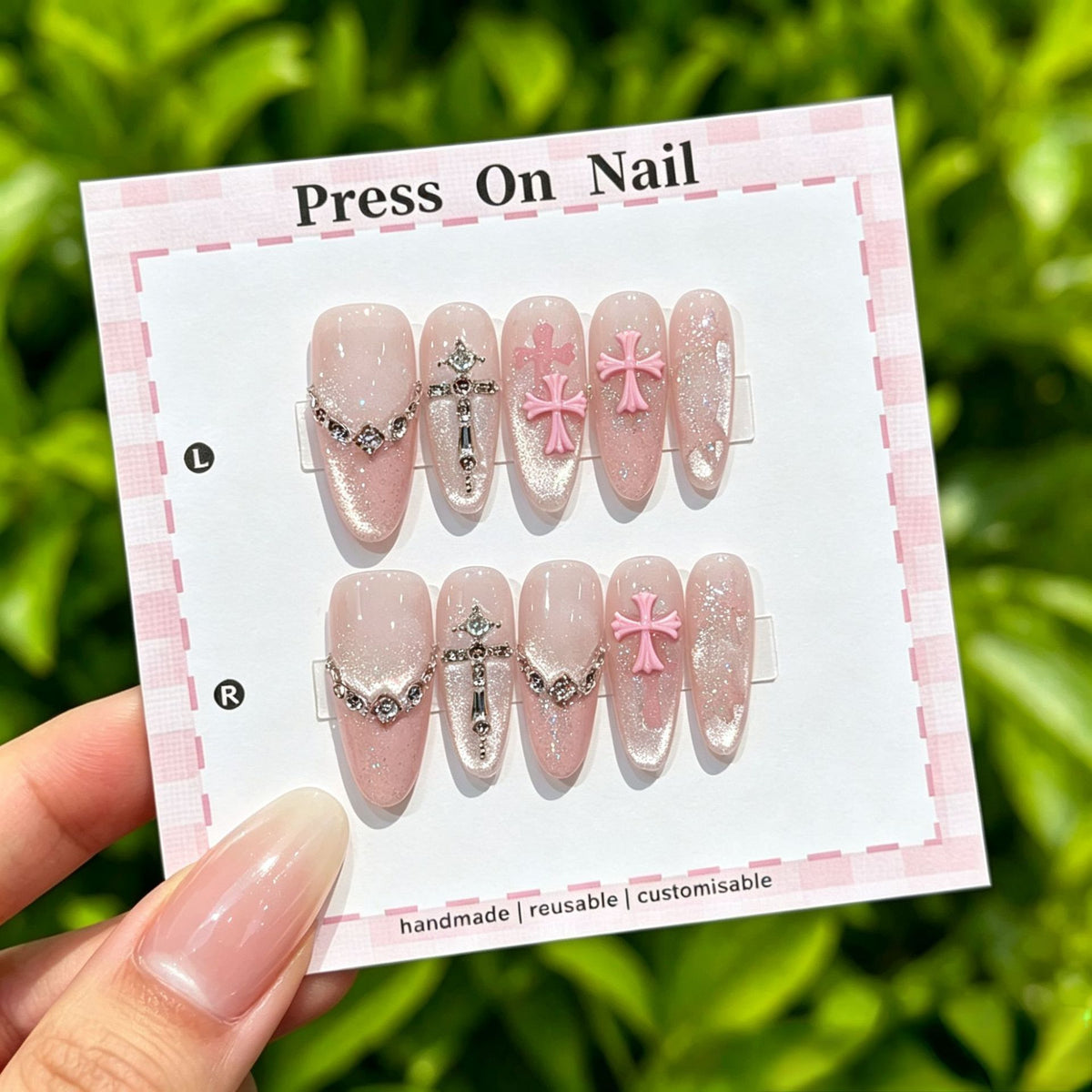 Anpassbare Ombre Press-On Nägel
