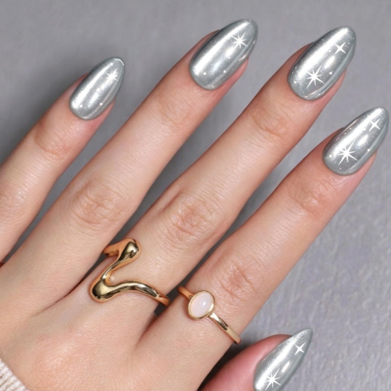 Premium Metallic Press-On Nagelspitzen Brehn