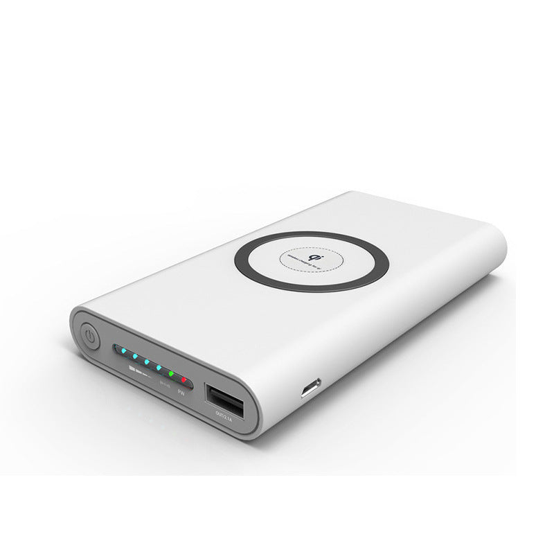 Powerbank mit kabelloser Ladefunktion und intelligenter Ladestandsanzeige Brehn