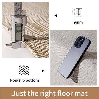 Geometrisch gemusterter Teppich