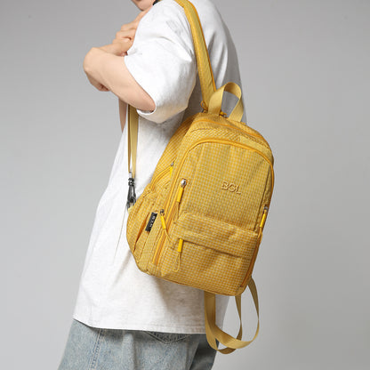Texturierter Mehrfach-Taschen-Rucksack Brehn