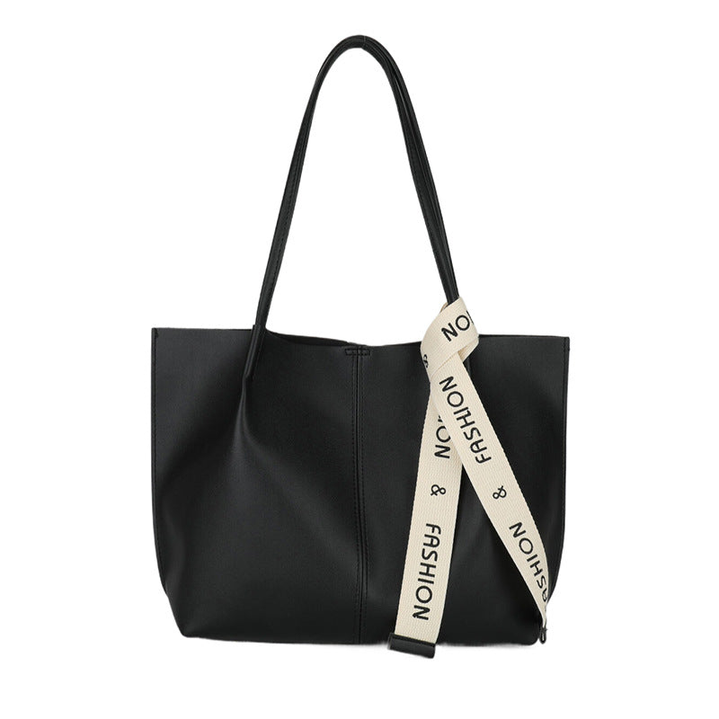 Stilvolle Kunstleder Tote Bag mit strukturiertem Griff