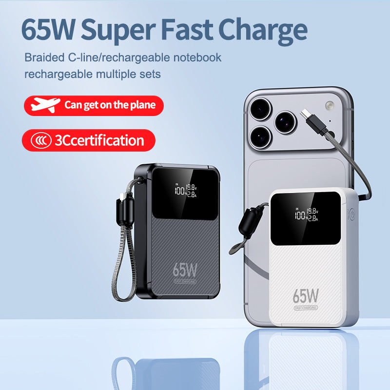 Tragbare Powerbank mit Intelligenter Schnellladefunktion und Digitaler Anzeige Brehn