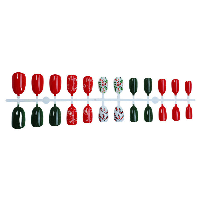 Kunstnagelset mit festlichen Weihnachtsdesigns Brehn