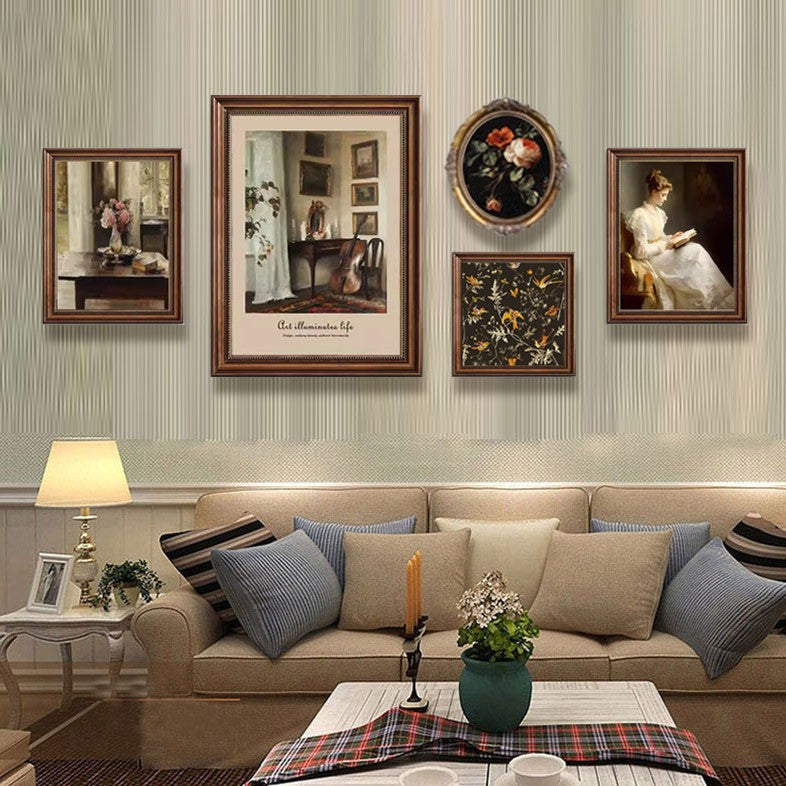 Dekorative Vintage Wandkunst Kollektion