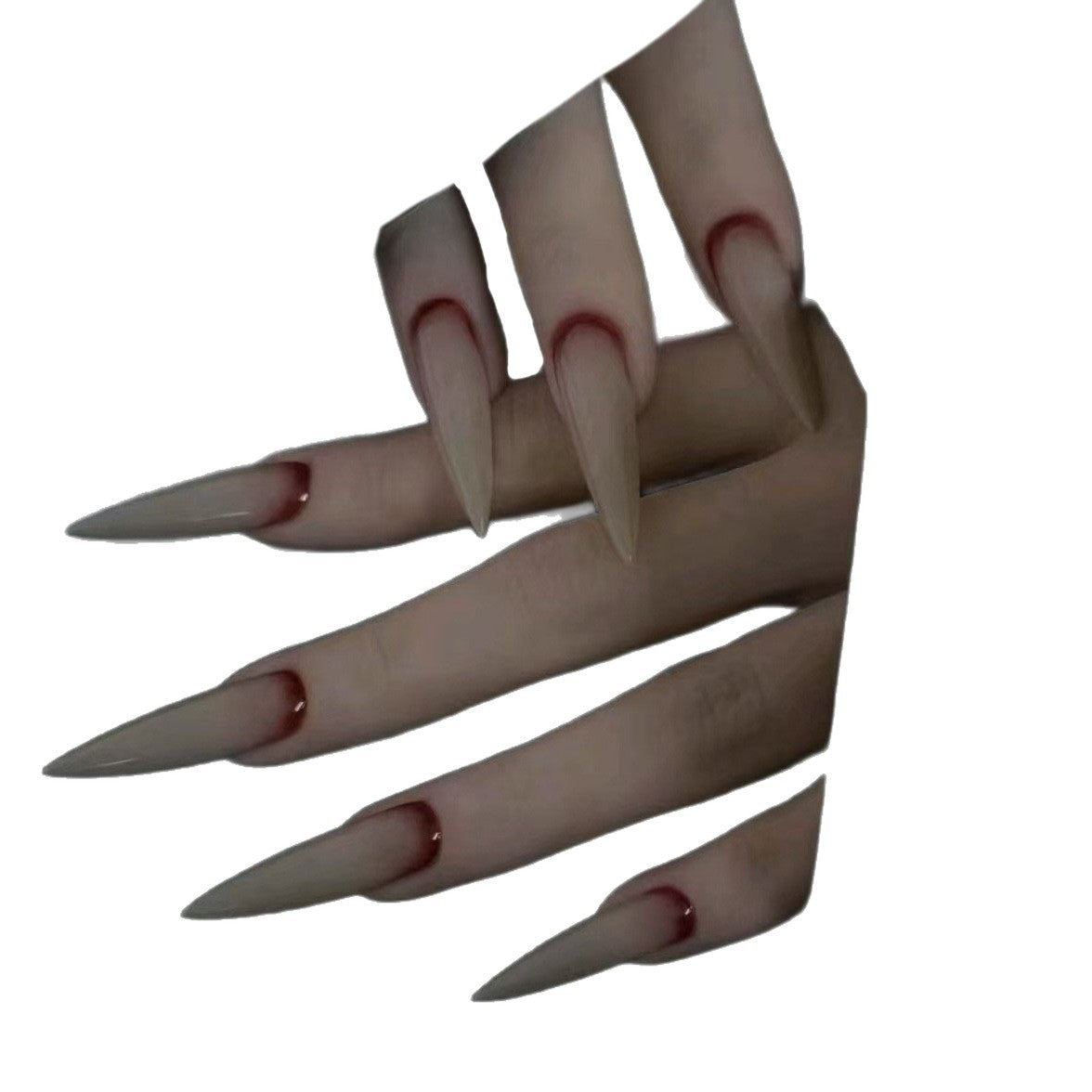 Stiletto-Nagelverlängerungen mit Ombre-Akzent Brehn