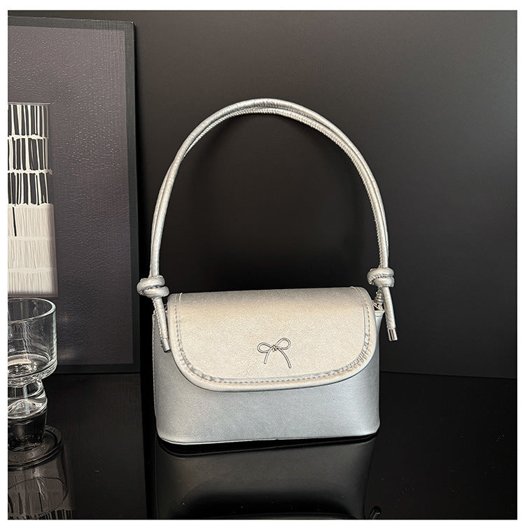 Minimalistische Schleifen-Detail Crossbody-Handtasche Brehn