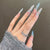 Künstlerisches 3D-Lace-verziertes Press-On-Nagelset Brehn