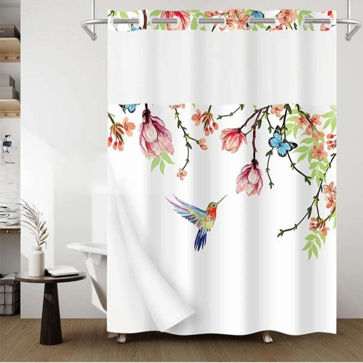Künstlerische Florale Duschvorhang Brehn