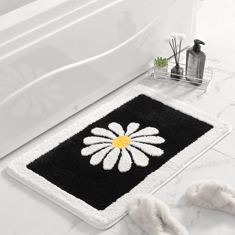 Floral gemusterte plüsch Badevorleger Brehn