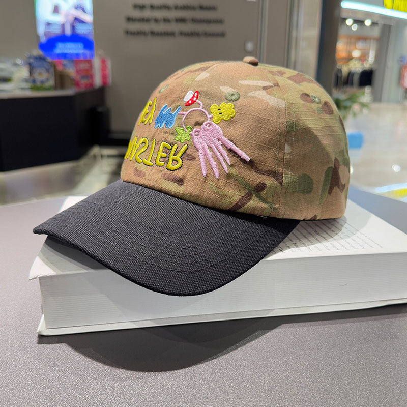 Unisex Bestickte Camouflage Kappe Brehn