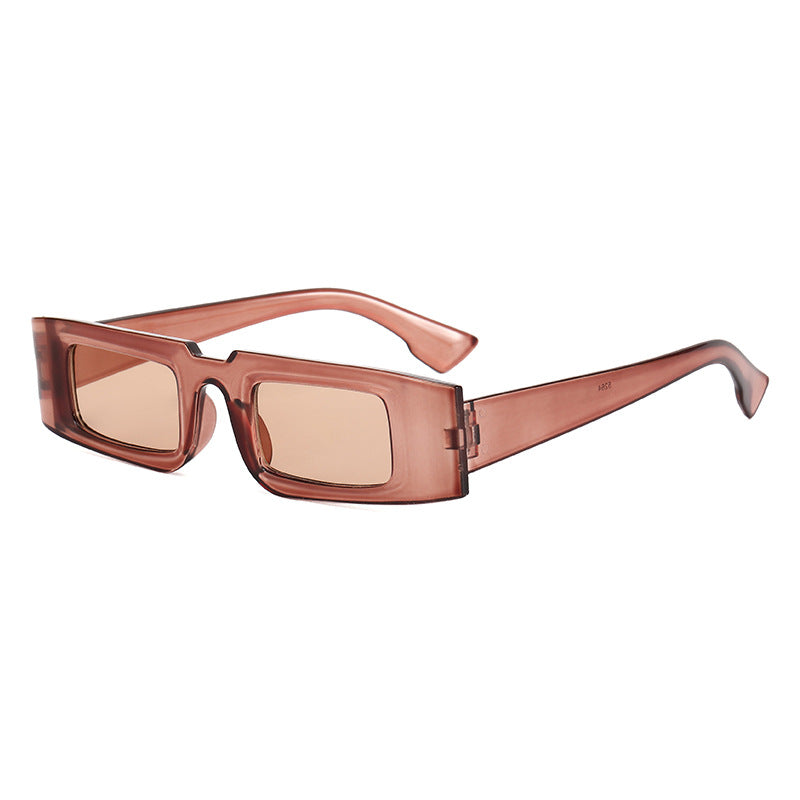 Damen Modische quadratische Sonnenbrille mit animalischem Muster Brehn