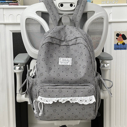 Verspielter floraler Druck Rucksack