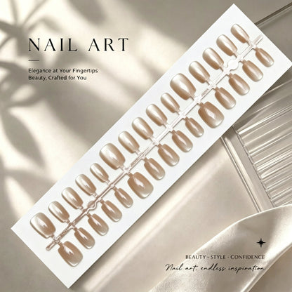 Premium Glossy Nail Art Press-On-Nägel