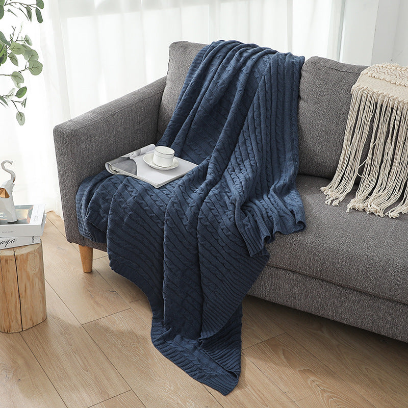 Home Gemütliche Strickdecke