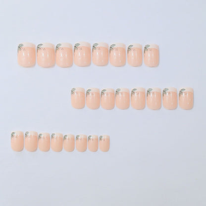 Elegante Französische Spitze Floral Nagelverbesserungen Brehn