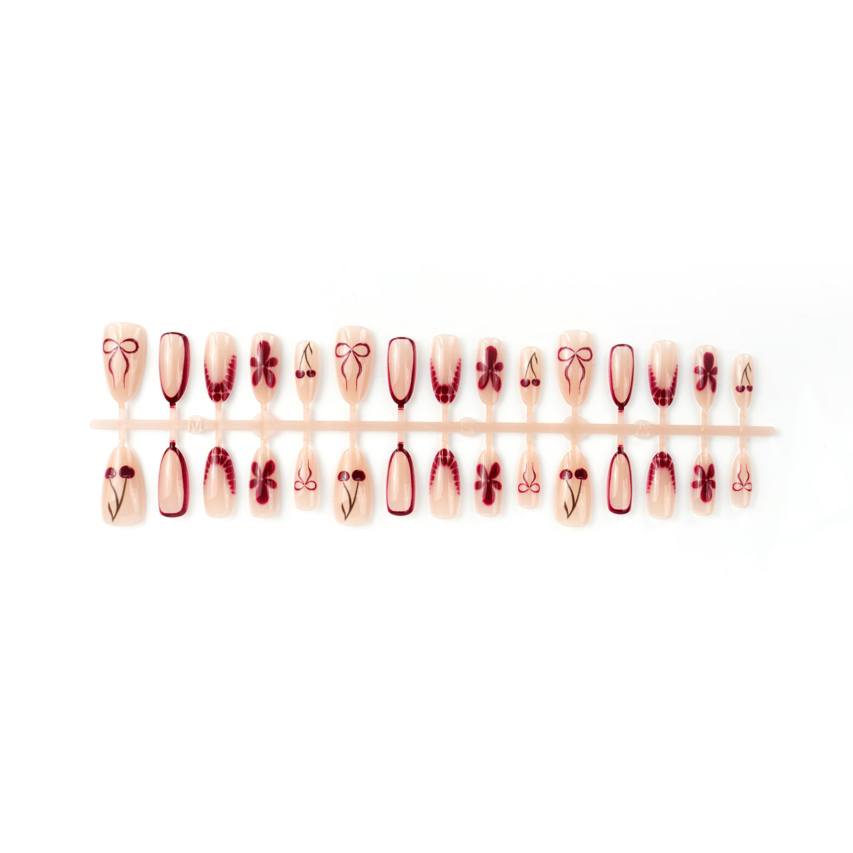 Elegante Ombre Druck Nägel Brehn