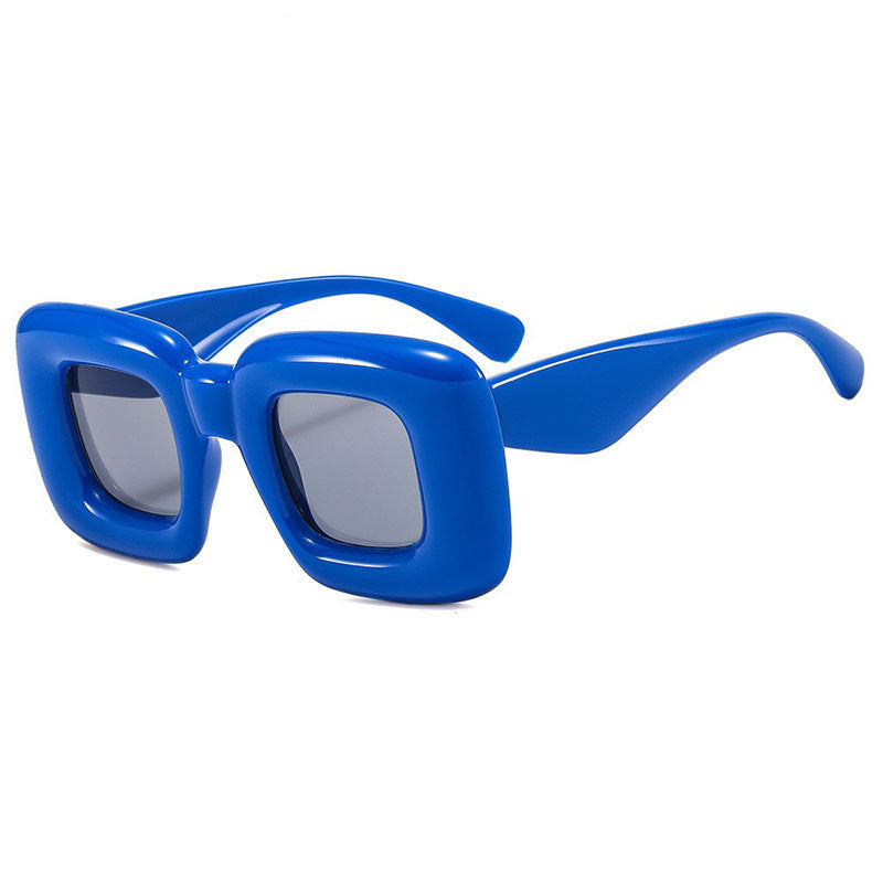 Modisch Chunky Quadratische Rahmen Sonnenbrille