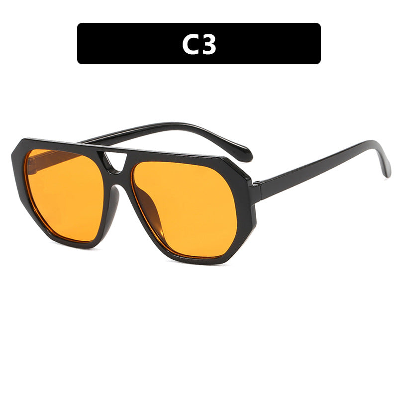 Damen Sonnenbrille im modischen Hexagon-Design mit UV-Schutz Brehn