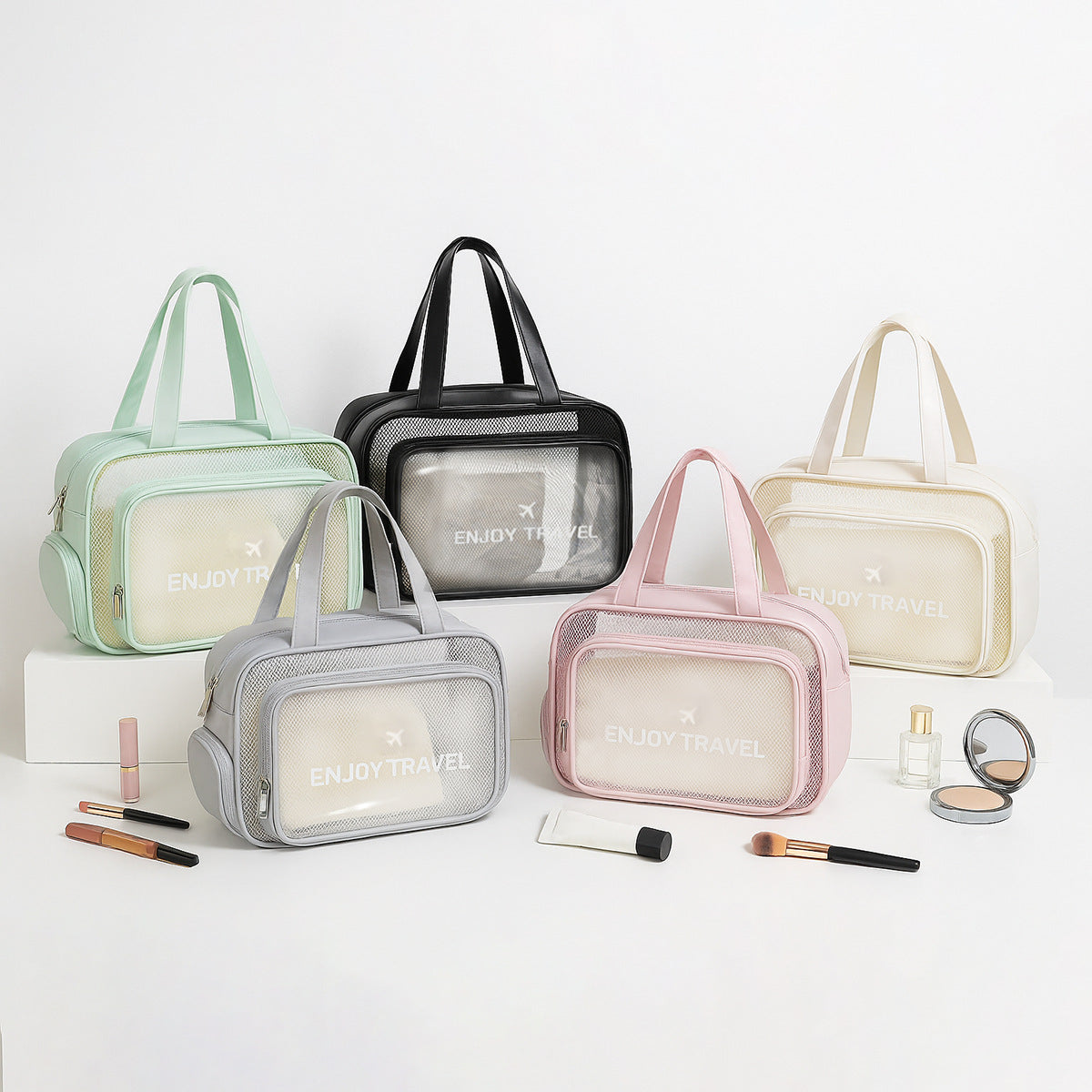 Transparente Reise-Tasche mit Vielseitigen Fächern Brehn
