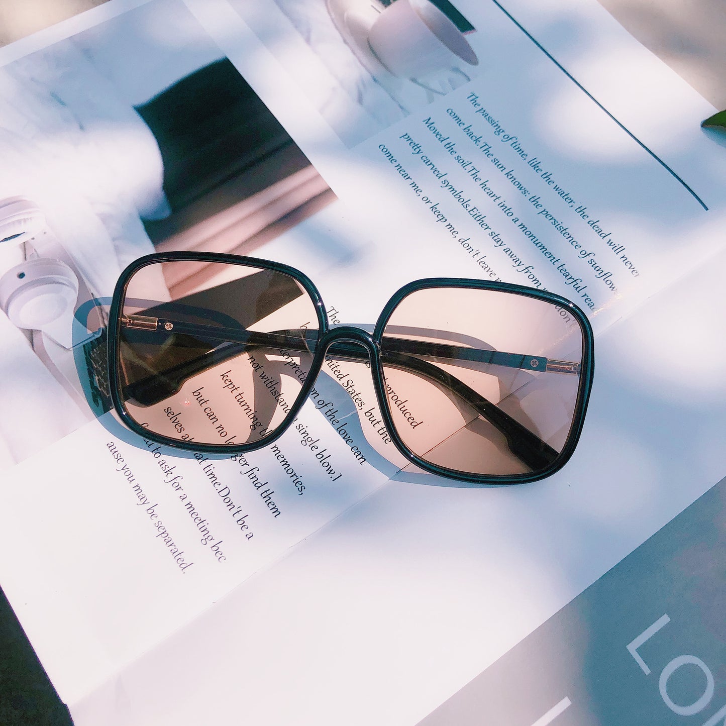 Modische Quadratische Sonnenbrille Brehn