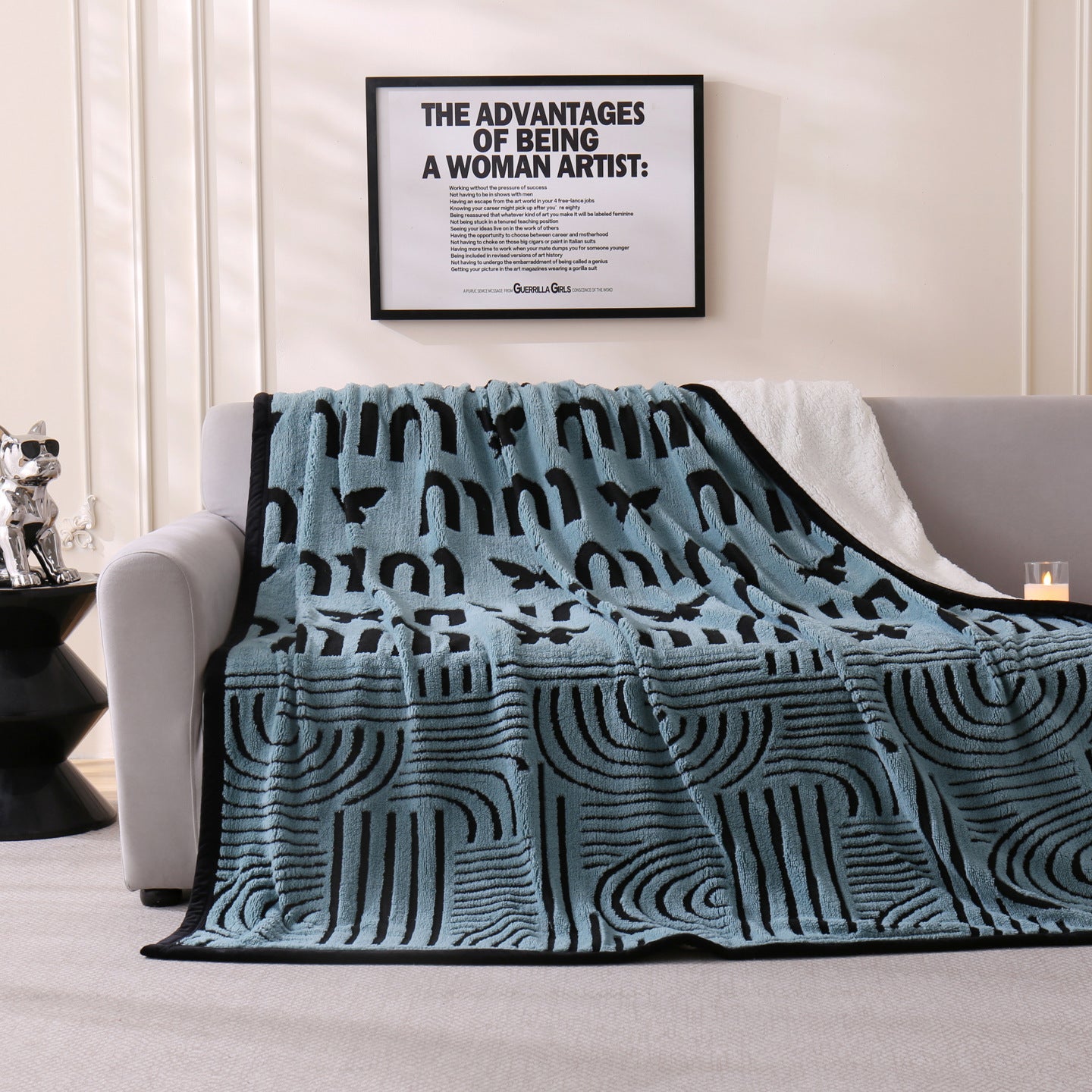 Chic Floral Pattern Wurfdecke Brehn