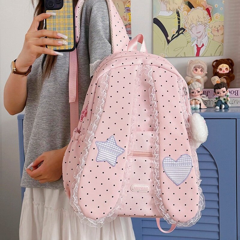 Bunny Ears Design Rucksack Brehn