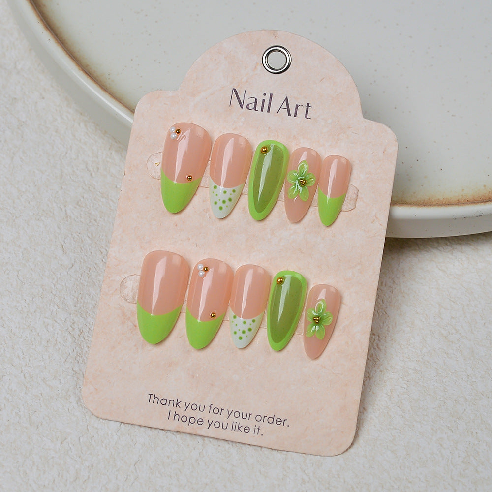 Natur-inspiriertes Press-On Nagelkunst-Set Brehn