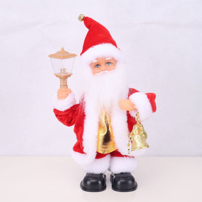Dekorative Weihnachtsmannfigur mit Süßigkeit