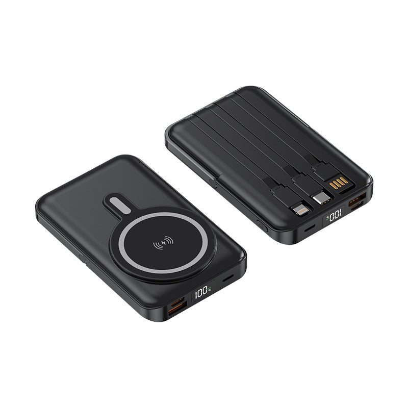 Multifunktionale Powerbank mit Integrierten Ladekabeln Brehn