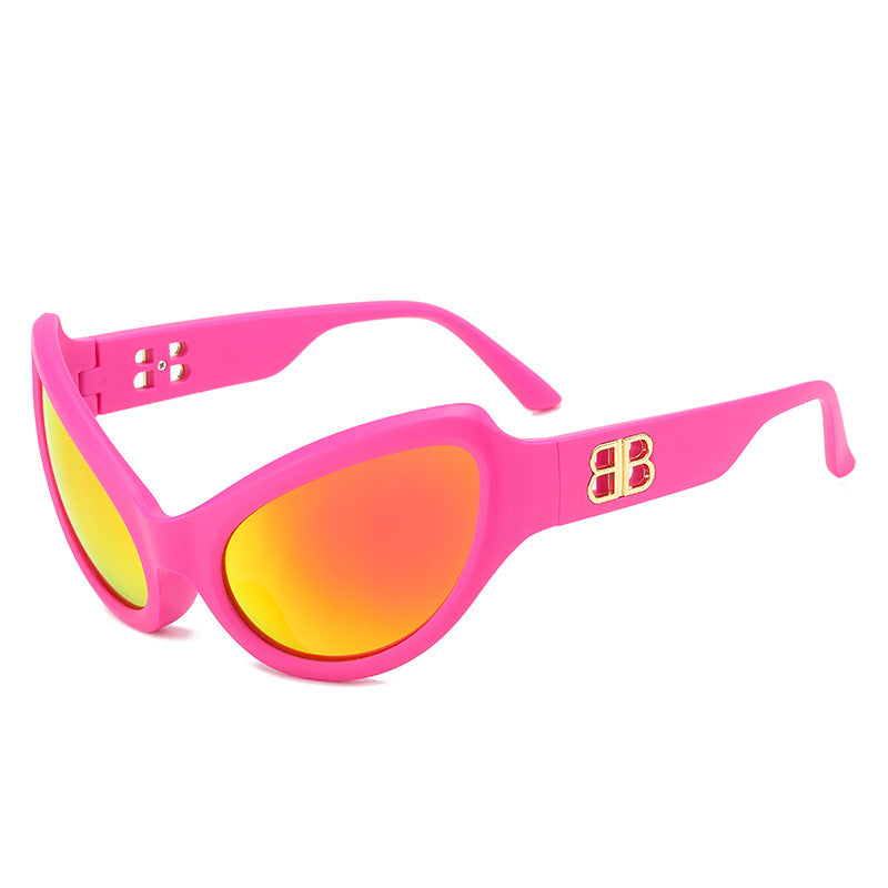 Damen elegante Cat-Eye Sonnenbrille mit hochwertigen UV-Schutzgläsern Brehn