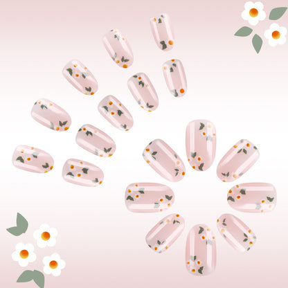 Florales Druck Gel Nail Art Brehn
