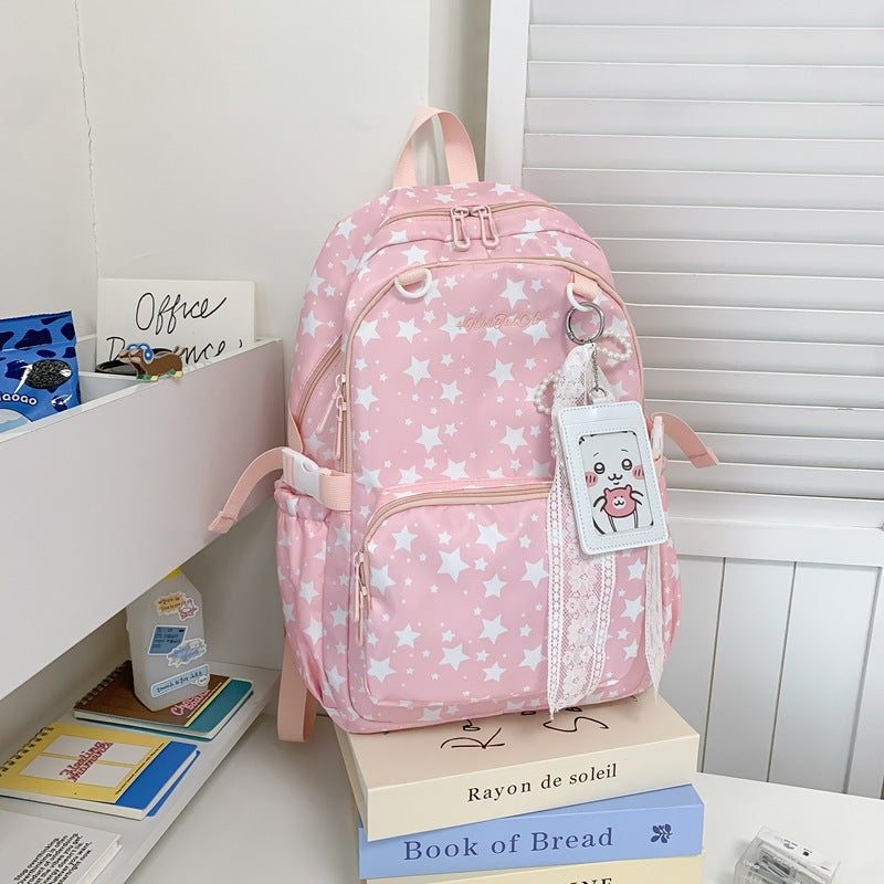 Sternmuster-Rucksack mit mehreren Taschen Brehn