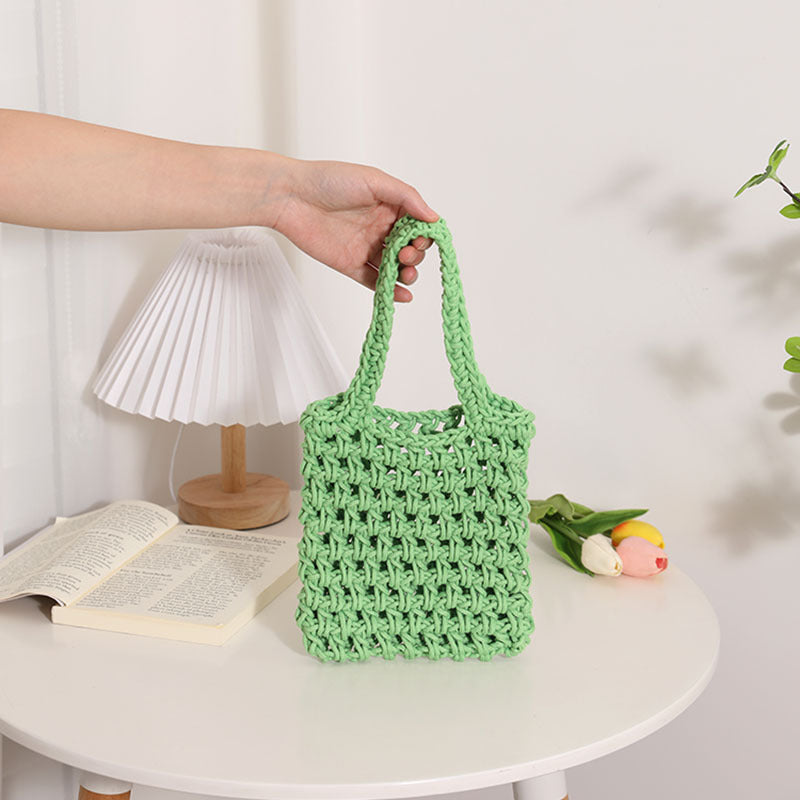 Damen Stilvolle geflochtene Handtasche Brehn
