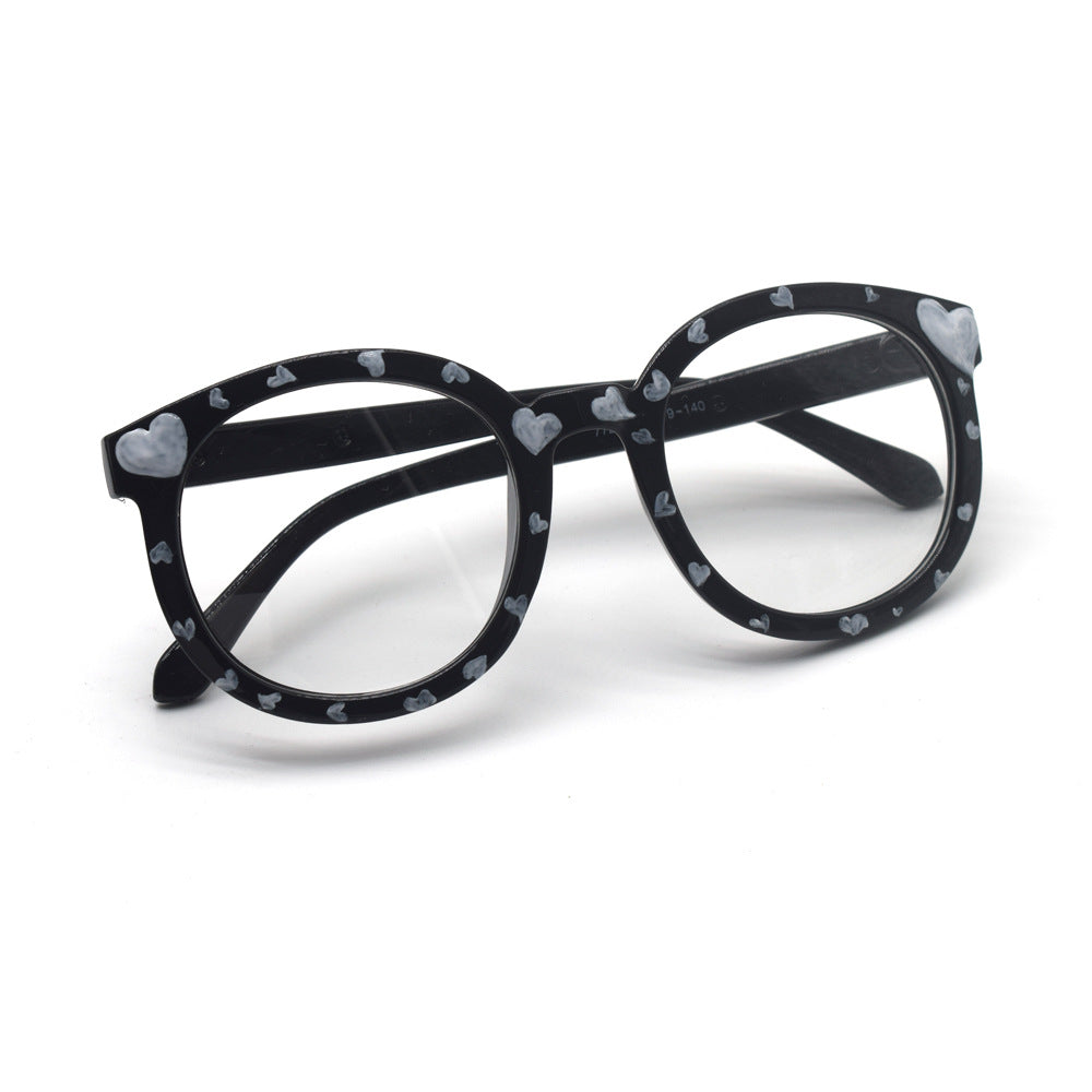 Trendige herzbedruckte Katzenaugenbrille Brehn