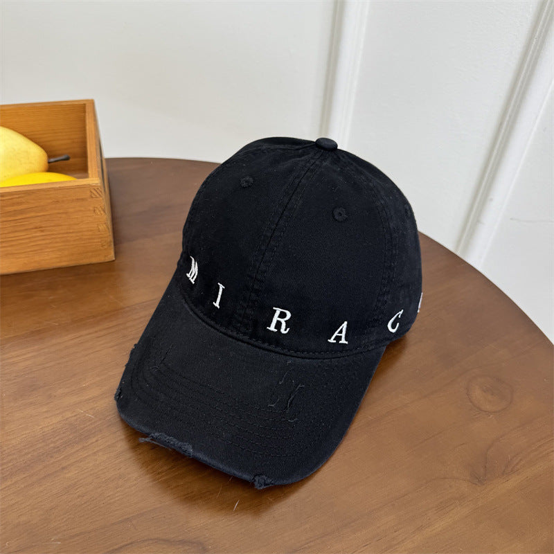 Damen Destroyed Denim Baseball Cap Brehn