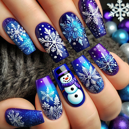 Winter Wonderland-Themen Nagelkunst Brehn